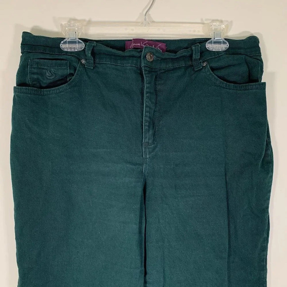 Gloria Vanderbilt Jeans Women’s 14 Short Green Straight Leg Amanda Jean - Picture 10 of 10